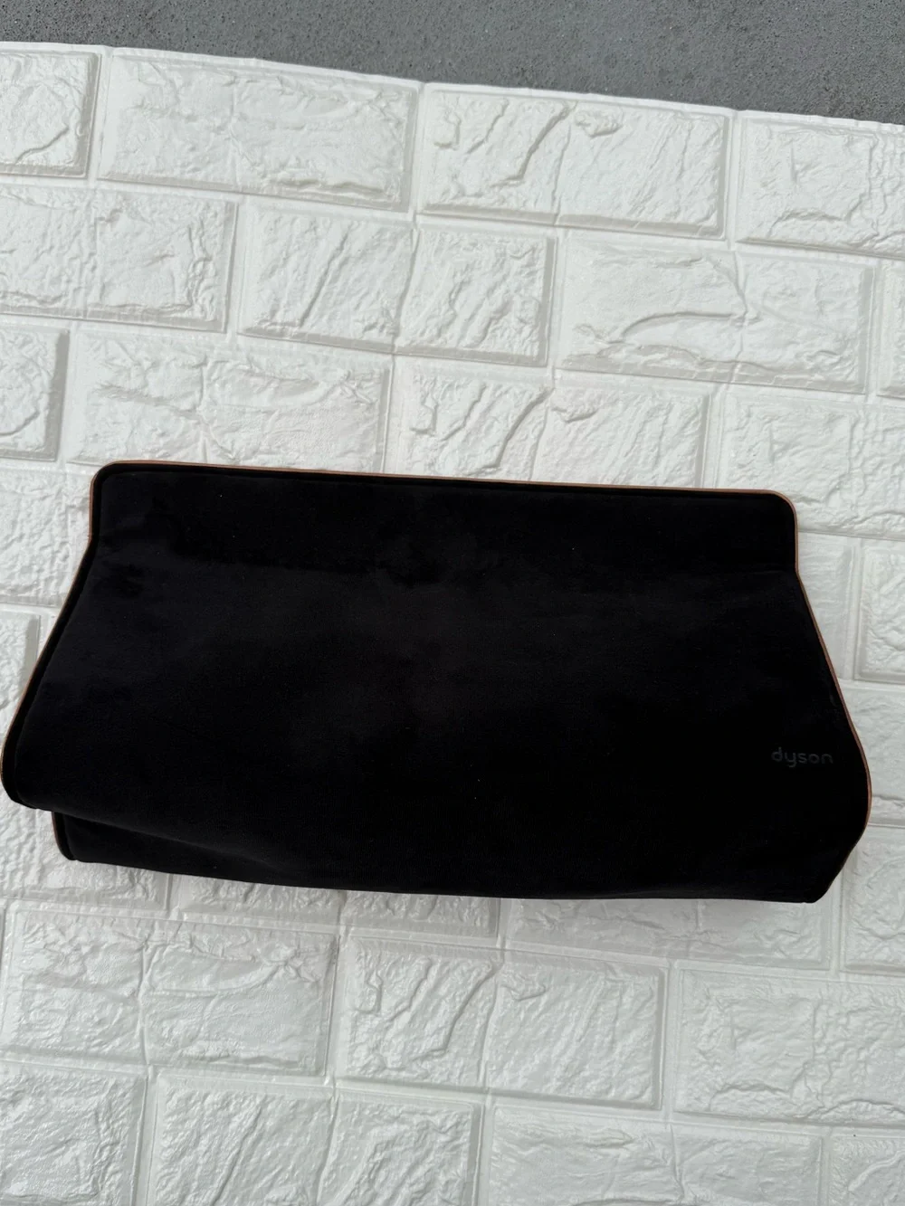 Dyson Black Velvet Travel Pouch with Copper Trim